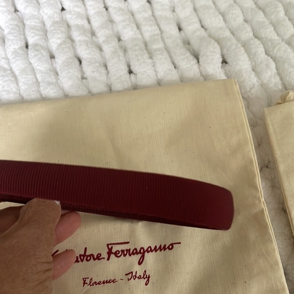 Ferragamo burgundy hair band - Picture 6 of 7